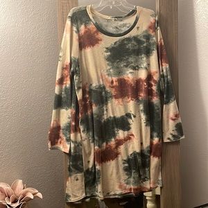 COPY - The-dye (kinda?) long sleeve dress
